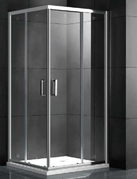 Душевой уголок Gemy Victoria 80х80 см стекло прозрачное S30152 (детальная фотография), современные, hi-tech