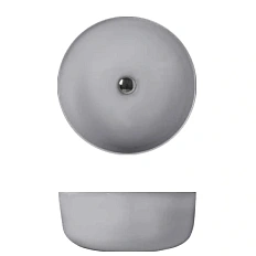 Раковина Kerasan Nolita 40 см накладная, Grigio Matt