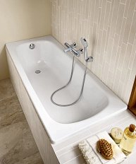 Ванна стальная Roca Contesa 120x70 см белая