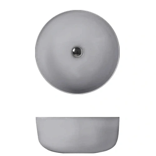 Раковина Kerasan Nolita 40 см накладная, Grigio Matt - фото 4