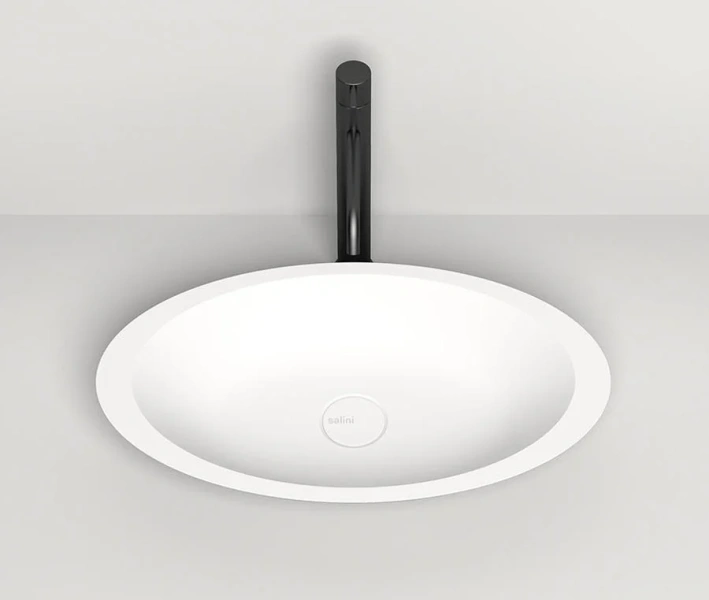 Раковина Salini Callista 02 57,5 см глянцевая 1101102G (детальная фотография), накладные (на столешницу), пристенные