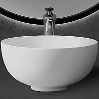 Раковина Abber Stein 40 см белая матовая