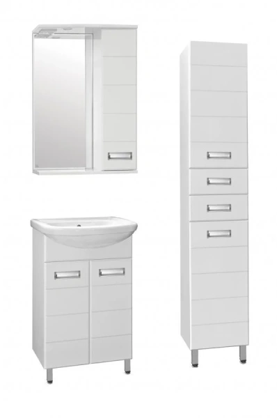 Тумба с раковиной напольная Style Line Ирис ЛС-00000015 55 см с дверцами (детальная фотография), в наличии, по запросу
