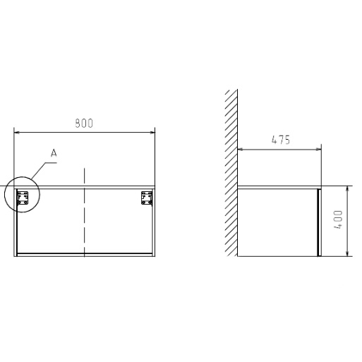 Схема (детальная фотография), под накладную раковину