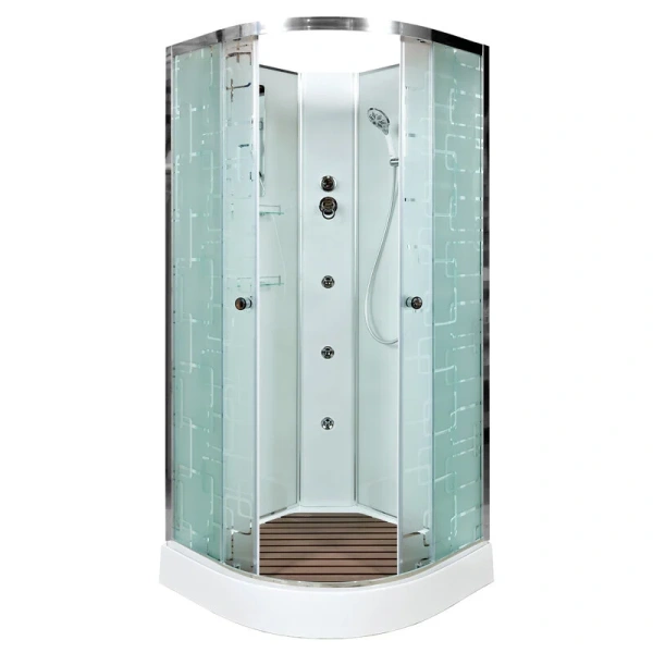 Душевая кабина Deto EM 100x100 см угловая EM1510NGM (детальная фотография), 100х100