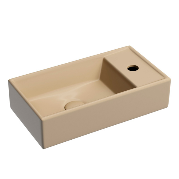 Раковина Ceramica Nova Element 40 см чаша слева капучино CN6051LMC (детальная фотография)