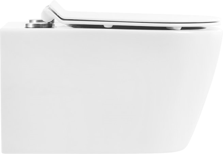 Унитаз подвесной BelBagno Marino безободковый BB105CHR (детальная фотография), подвесные, встраиваемые