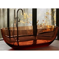 Ванна DEA Design Shadow DD8619 1650 R9, 165 х 82 см, полиэфирная смола, цвет brown copper (коричневая медь)