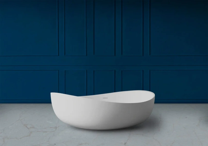 Ванна из искусственного камня Abber Stein 180x110 см овальная AS9639 (детальная фотография), овальные