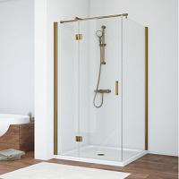 Душевой уголок профиль бронза стекло прозрачное Vegas-glass