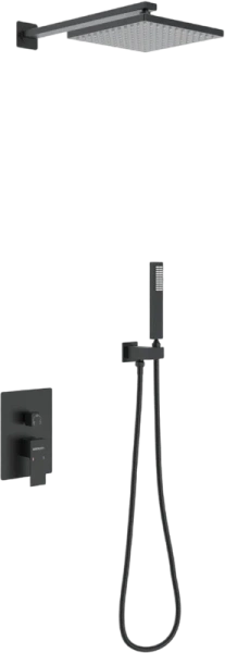 Душевой комплект BERGES Nardis черный матовый 071002 (детальная фотография)
