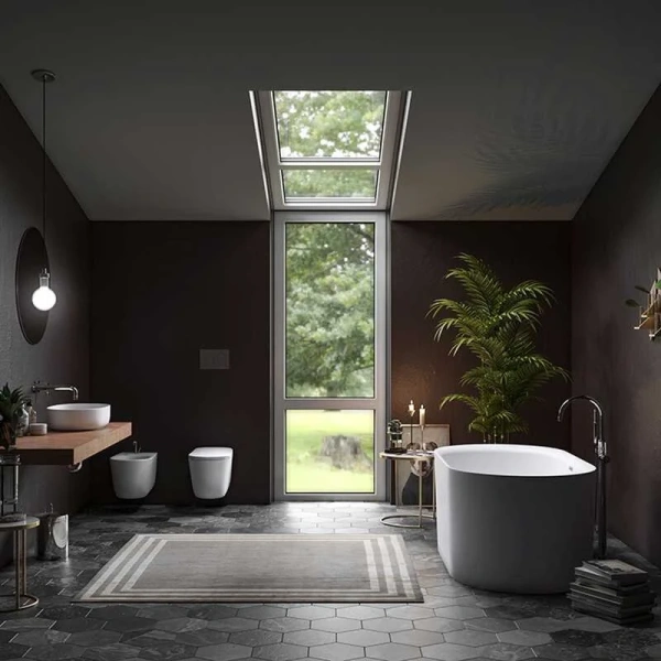 Биде подвесное Kerasan Nolita белое глянцевое 532501 (детальная фотография) index_1