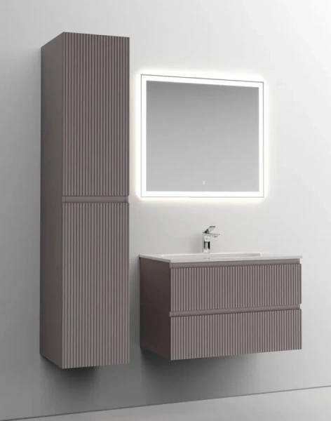 Тумба под раковину подвесная Sancos Snob T 80 см doha soft SNT80SM (детальная фотография), моноблок