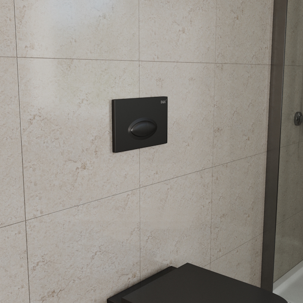 Клавиша смыва D&K Rhein.Marx черная DB1399025 (детальная фотография), слив эконом-стандарт с двумя клавишами