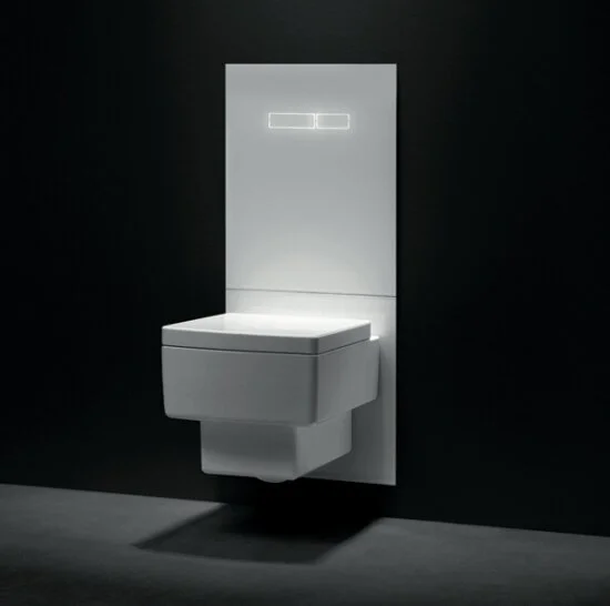 Верхняя стеклянная панель с сенсорным блоком управления, цвет белый, Tece TECElux 9650002 (детальная фотография) index_1