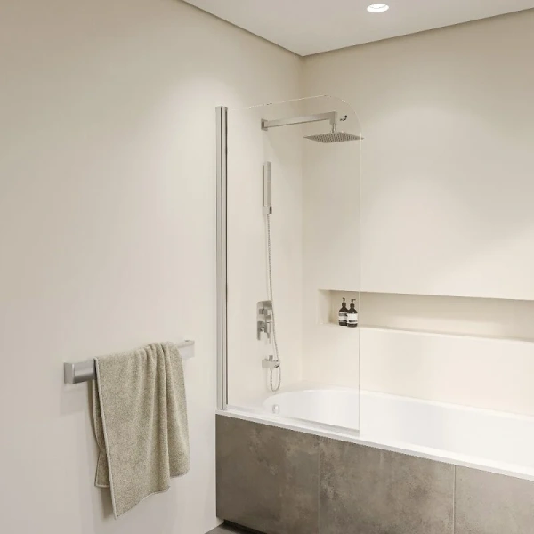 Шторка для ванны RGW Screens SC-109 70x140 см профиль хром 4111109107-11 (детальная фотография), хромированный профиль