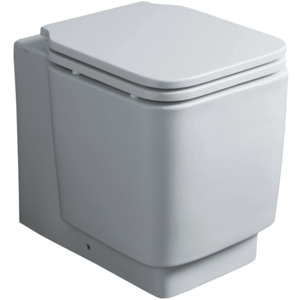 Унитаз напольный, цвет белый матовый, Simas Flow FL 61 BI MATT (детальная фотография)