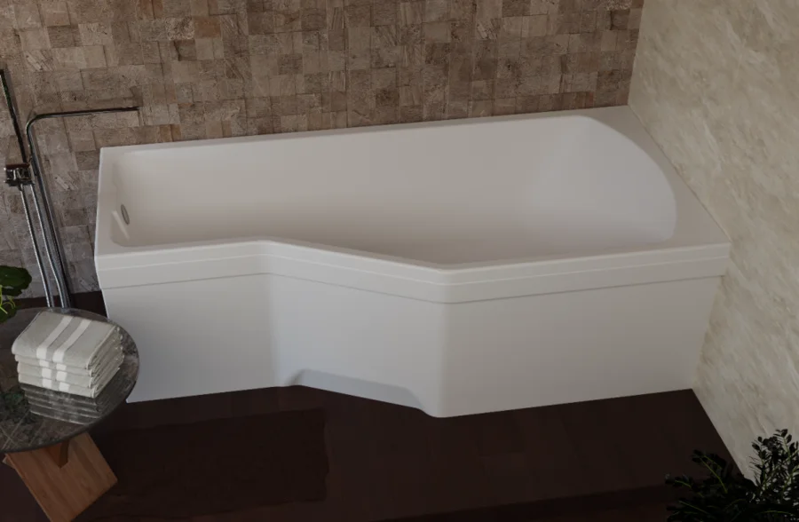 Ванна акриловая Creto Karmen 33-15075L/33-15075R, 150 x 75, левая/правая, белый (детальная фотография), в наличии