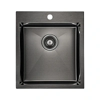 Мойка для кухни Paulmark Favor 45 вороненая сталь