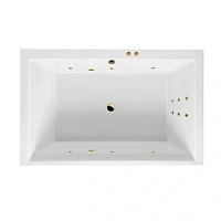 Ванна гидромассажная Excellent Crown Lux Line 190 x 120 см, белый/золото, WAEX.CRO19.LINE.GL