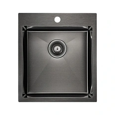 Мойка для кухни Paulmark Favor 45 вороненая сталь