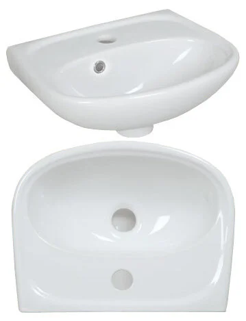 Раковина Santek Анимо 40 см белая 1.WH11.0.490 (детальная фотография), подвесные, на пьедестал, пристенные