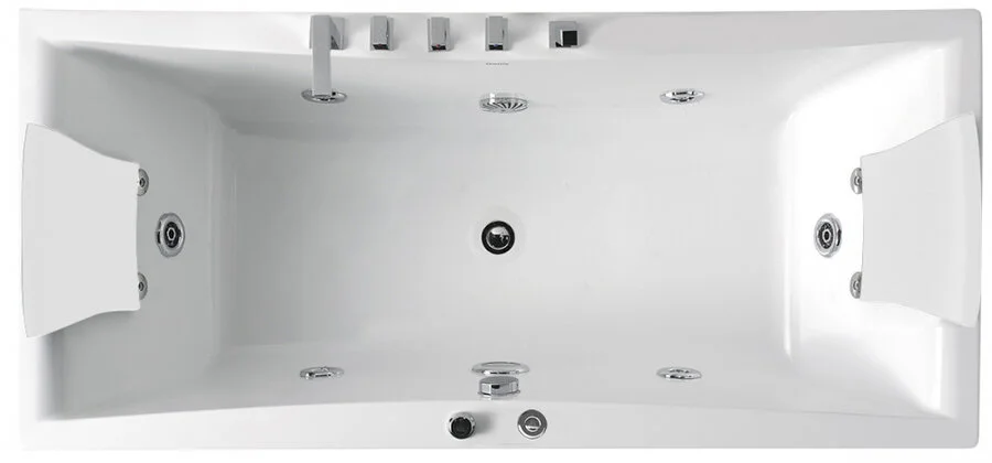 Ванна акриловая Gemy G9076 177х81 см прямоугольная (детальная фотография), акриловые