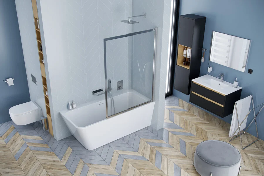 Ванна акриловая Excellent Lila 2.0 160 x 73 см, левая/правая WAEX.LIL2.160L.WHN (детальная фотография), современныe, hi-tech