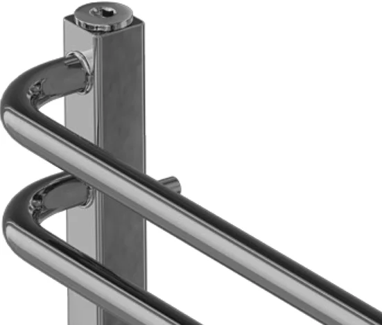 Полотенцесушитель электрический Lemark Linara LM04607E 50х60 см левый/правый (детальная фотография), хром