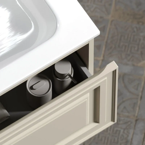 Тумба под раковину подвесная Sancos Very 60 см beige soft VR60CE (детальная фотография), 60 см