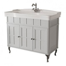 Тумба под раковину напольная Caprigo Borgo 100 см серая