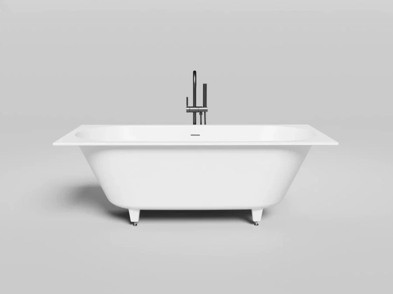 Ванна из искусственного камня Salini Ornella Axis Kit 180x80 см S-Stone (Solix) матовый 103521M (детальная фотография), 180x80 см
