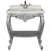 Консоль напольная, цвет поталь серебро, Tessoro Isabella 80