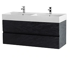 Тумба под раковину подвесная Cezares Molveno 120 см Nero