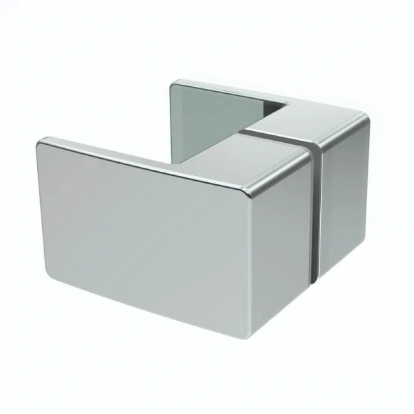 Душевой уголок Black&White Stellar Wind 100x100 см профиль хром стекло прозрачное 7011010 (детальная фотография), распашные