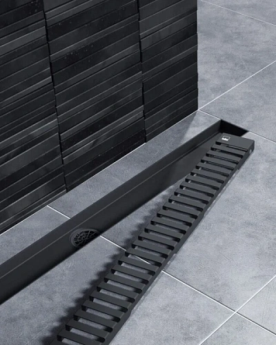 Душевой лоток Timo Drain Systems 60 см черный - фото 4