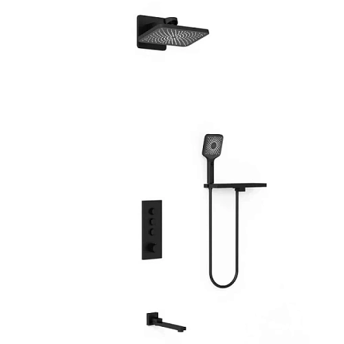 Душевой комплект Vincea черный - фото 1