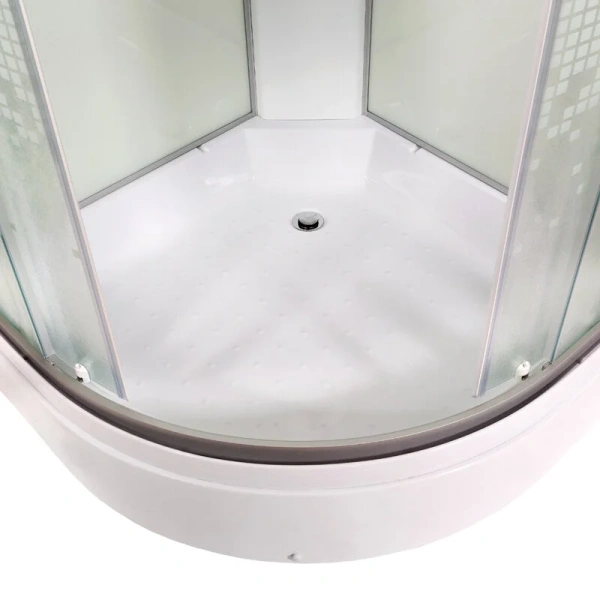 Душевая кабина Deto L 100x100 см с крышей L710 (детальная фотография), современныe, hi-tech, декорированныe