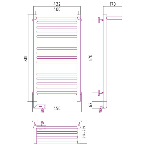 Схема (детальная фотография), настенные