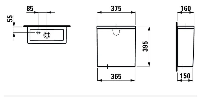 Бачок для унитаза Laufen New Classic нижняя подводка 8.2885.3.000.873.1 (детальная фотография), по запросу