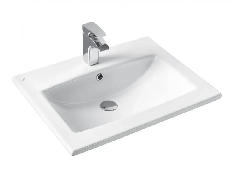 Раковина мебельная Акватон Элина 60 см белая 1WH501606 (детальная фотография)