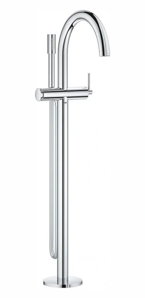 Смеситель для ванны с душевым гарнитуром хром Grohe Atrio  32653003 (детальная фотография)