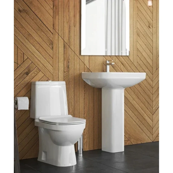 Раковина Sanita Luxe Next 60 см белая WB.PD/Next/60-C/WHT.G/S1 (детальная фотография), подвесные, на пьедестал, пристенные