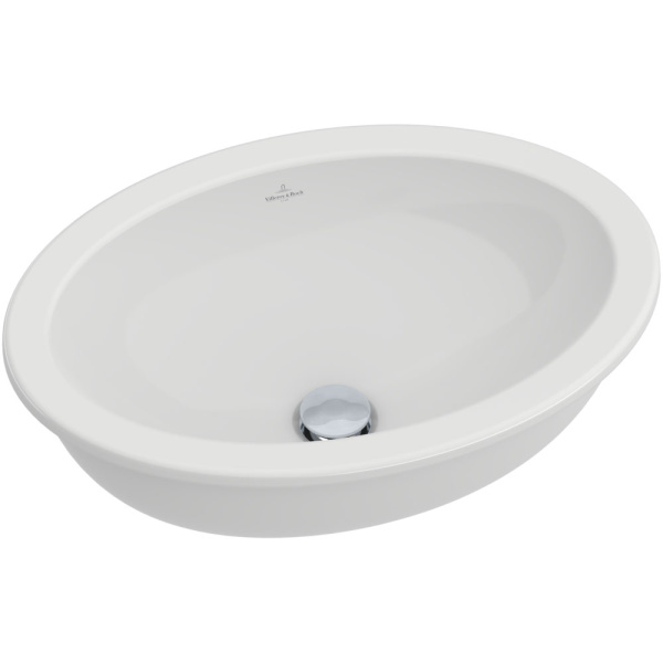 Раковина Villeroy & Boch Loop & Friends 57 см цвет ярко-белый с покрытием CeramicPlus 616120R2 (детальная фотография)