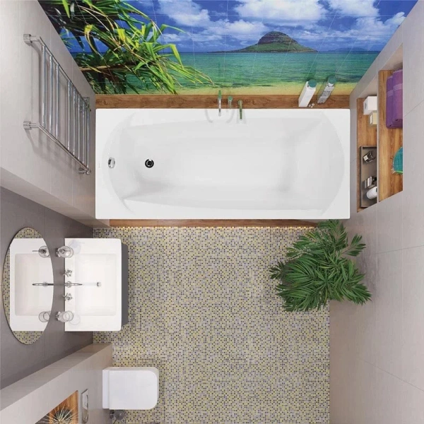 Ванна акриловая Vagnerplast Ebony 170×75 см приставная VPBA170EBO2X-04 (детальная фотография), современныe, hi-tech