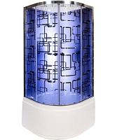 Душевая кабина Deto BM 100х100 см без крыши и с led подсветкой