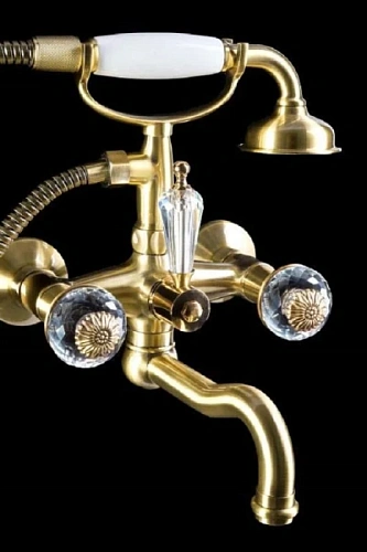 Смеситель для ванны Boheme Flora бронза - фото 2