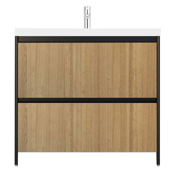 Тумба под раковину напольная Velvex Klaufs 88 см черная/шатане tnKLA.90.2Y-617.217 (детальная фотография)