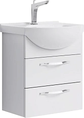 Тумба с раковиной подвесная Aqwella Аллегро Agr.01.05/2 50 см с двумя ящиками