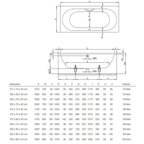 Ванна стальная Bette Starlet 170х75 см белый глянцевый 1380-000 PLUS (детальная фотография), прямоугольные